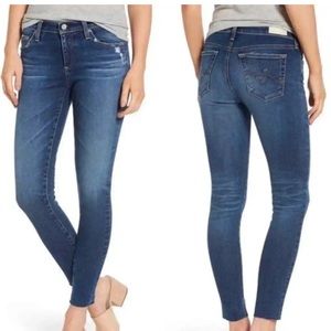 AG The Legging Super Skinny Ankle Raw Hem Jeans 31